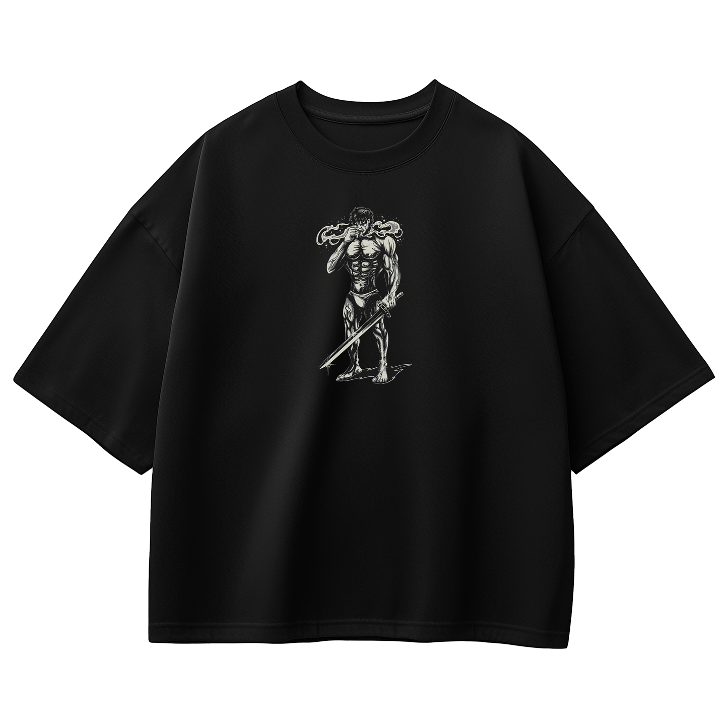 THE TITAN'S RESPITE OVERSIZED BLACK T-SHIRT