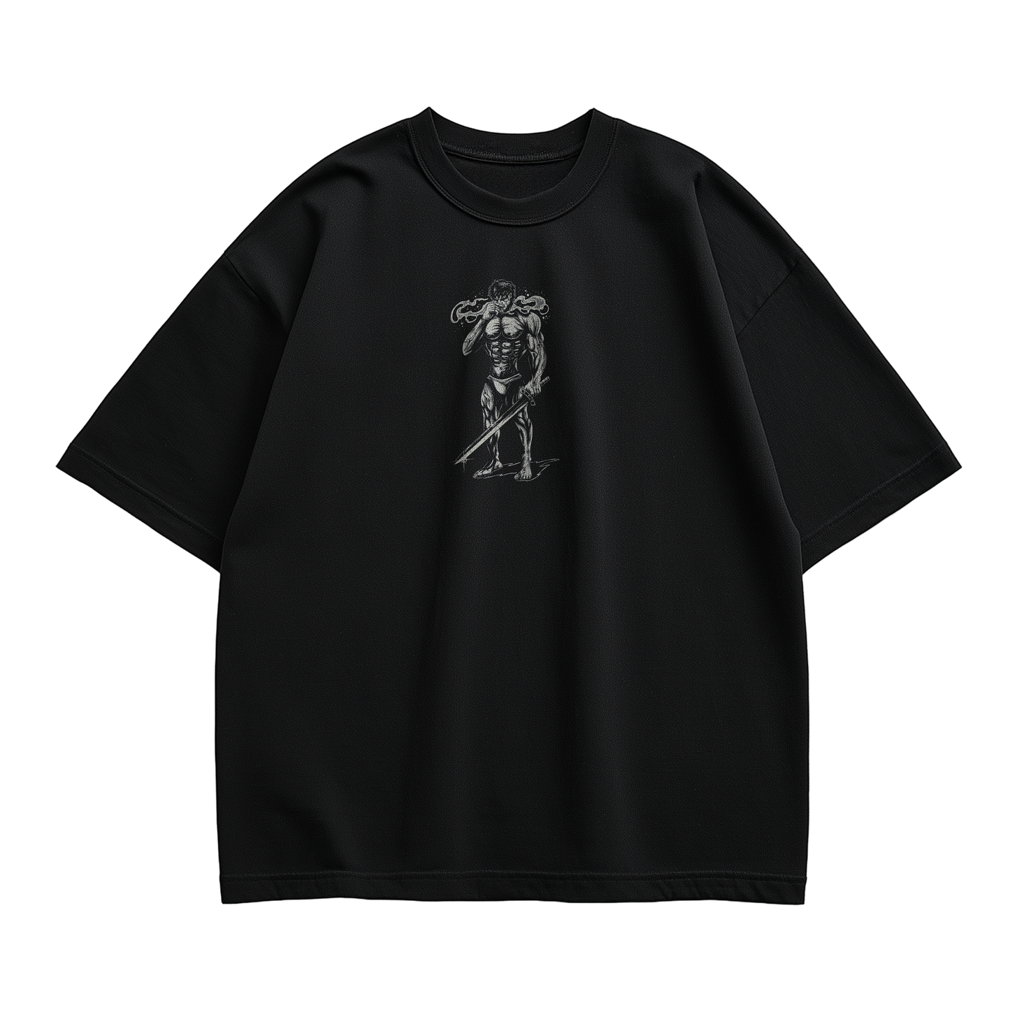 THE TITAN'S RESPITE OVERSIZED BLACK T-SHIRT