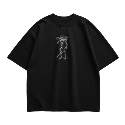 THE TITAN'S RESPITE OVERSIZED BLACK T-SHIRT