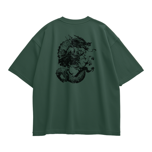 CONQUEST OF THE DRAGON OVERSIZED FOREST T-SHIRT