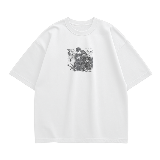 ECHOES OF ETERNITY OVERSIZED WHITE T-SHIRT